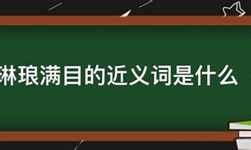 琳琅满目的近义词是什么_琳琅满目的近义词